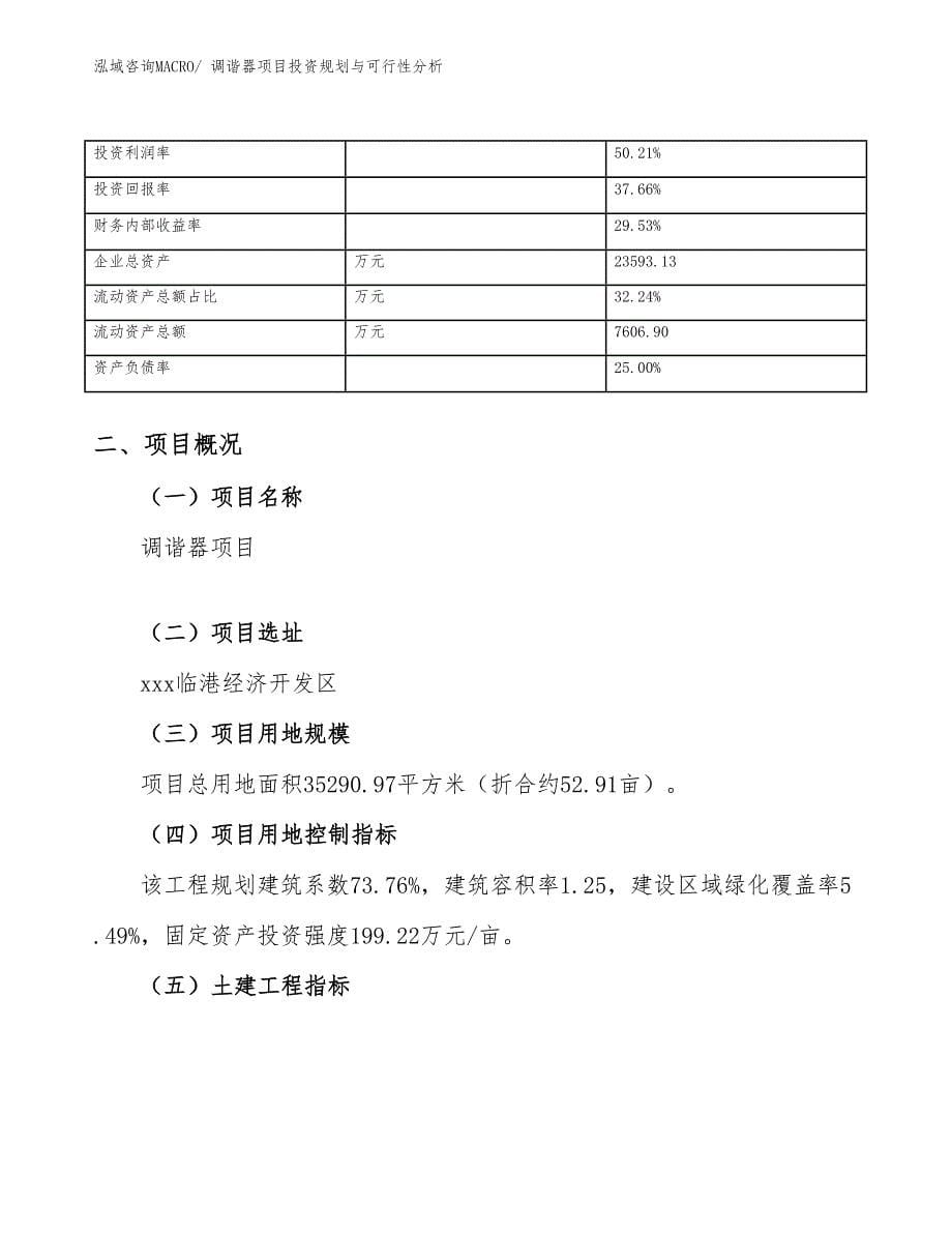 调谐器项目投资规划与可行性分析_第5页