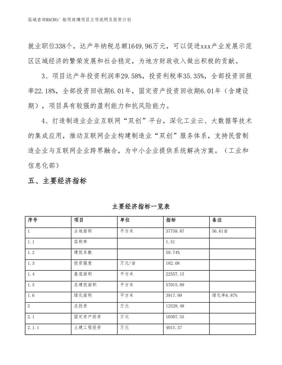 船用玻璃项目立项说明及投资计划_第5页