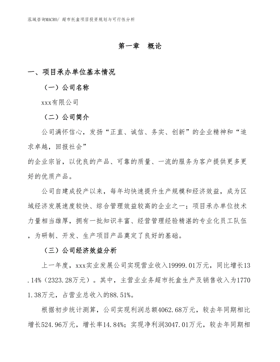 超市托盒项目投资规划与可行性分析_第2页