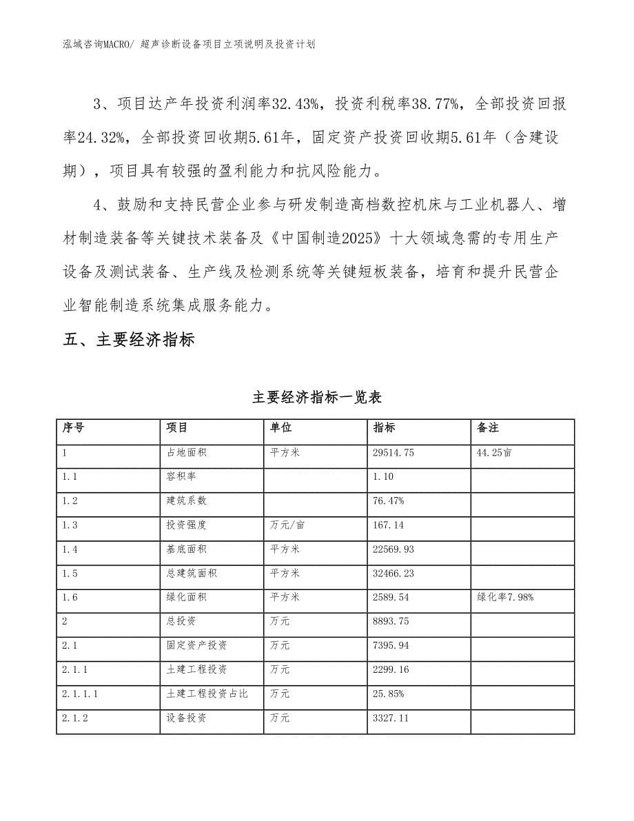 超声诊断设备项目立项说明及投资计划_第5页