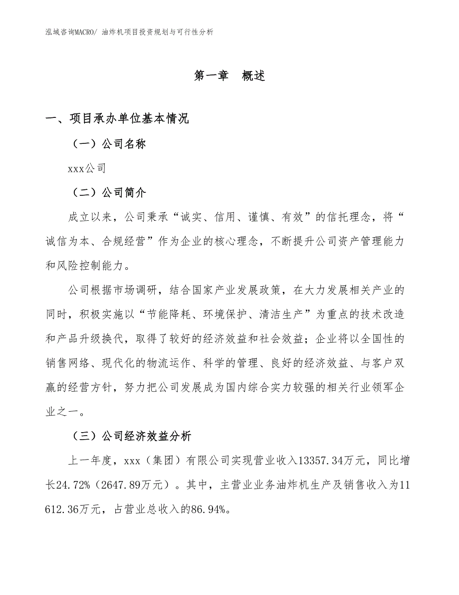 油炸机项目投资规划与可行性分析_第2页