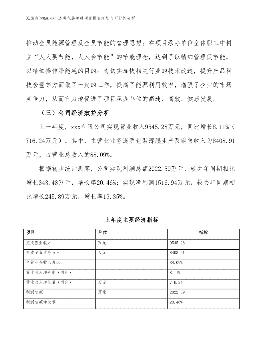 透明包装薄膜项目投资规划与可行性分析_第4页