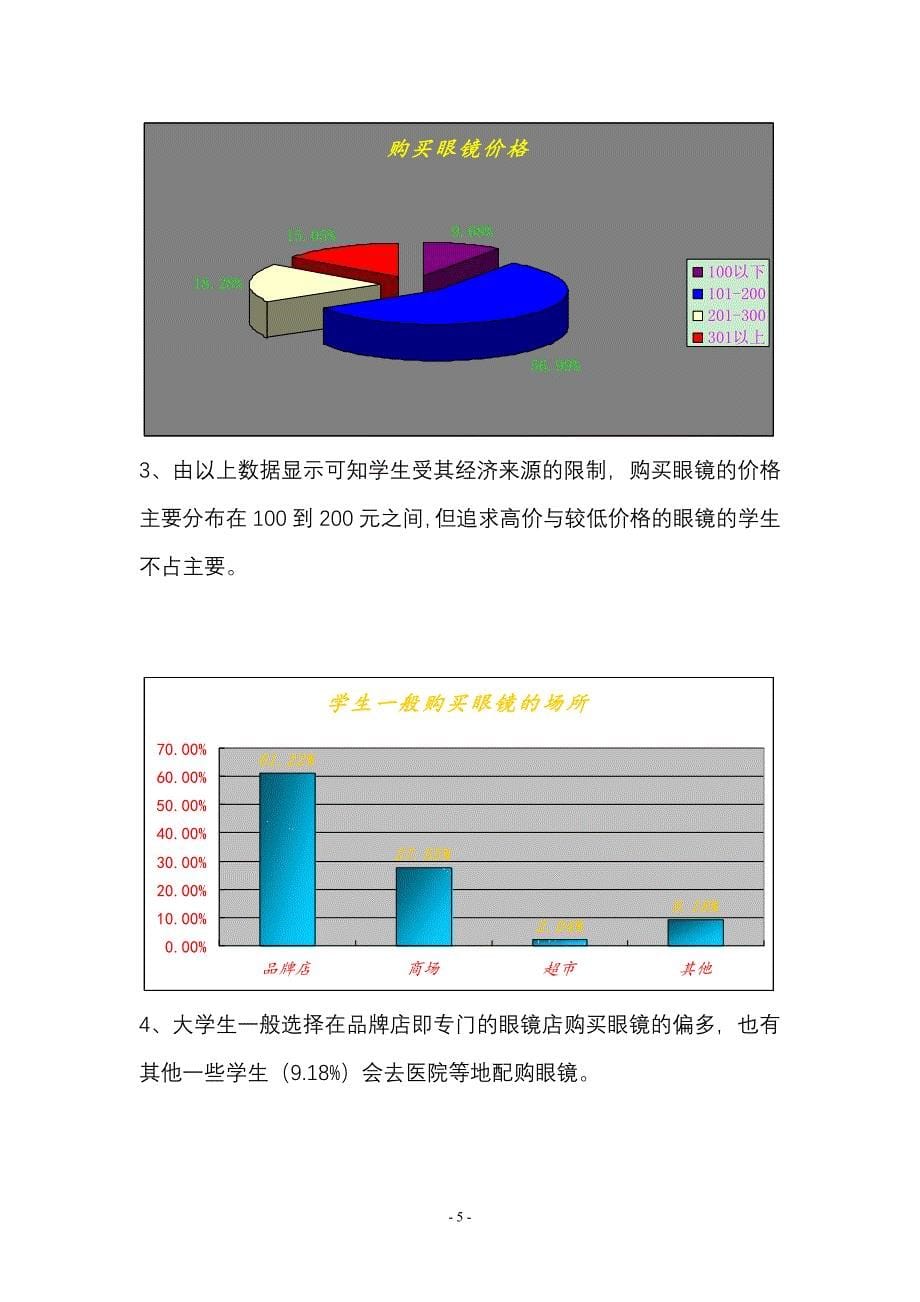 [购物]大学生眼镜调查报告修订_第5页