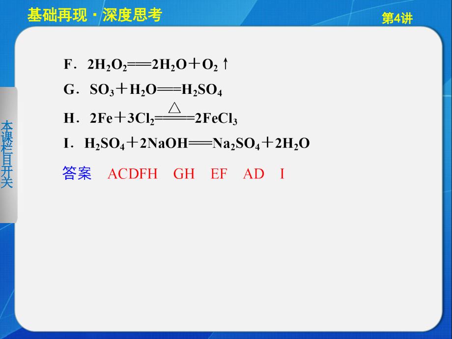 步步高化学大一轮复习讲义第二章第4讲_第4页