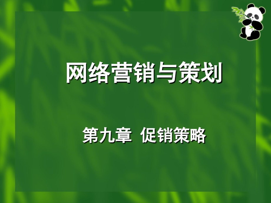 《网络营销促销策略》ppt课件_第1页