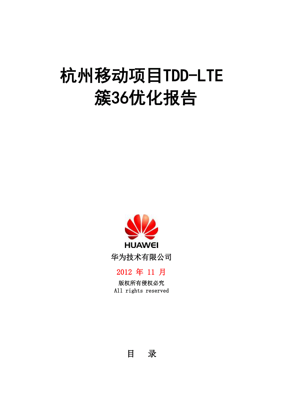 杭州移动项目tdd-lte簇优化报告_第1页