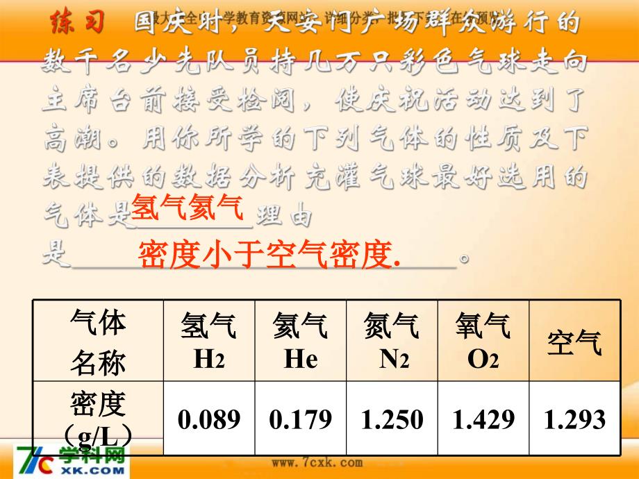 粤教版化学九上5.1《洁净的燃料——氢气》ppt课件1_第4页