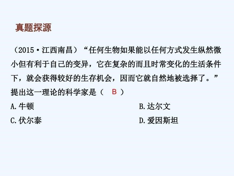 《中考新评价》江西中考历史总复习课件：4  近代自然科学成果与马克思主义的诞生_第5页