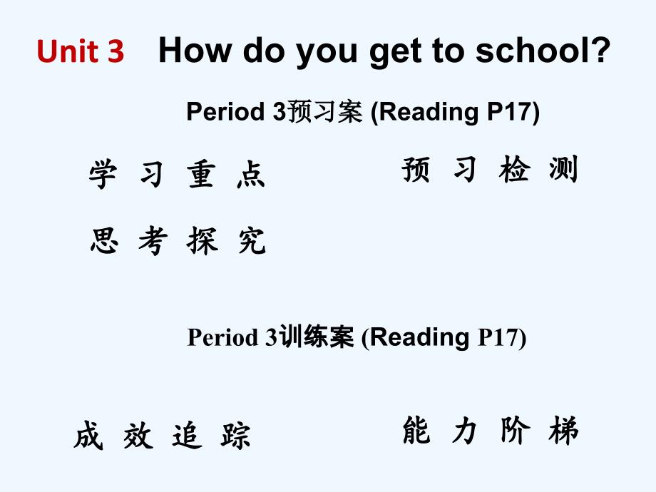 人教新目标版英语七下unit 3《how do you get to school》（period 3）ppt课件_第1页