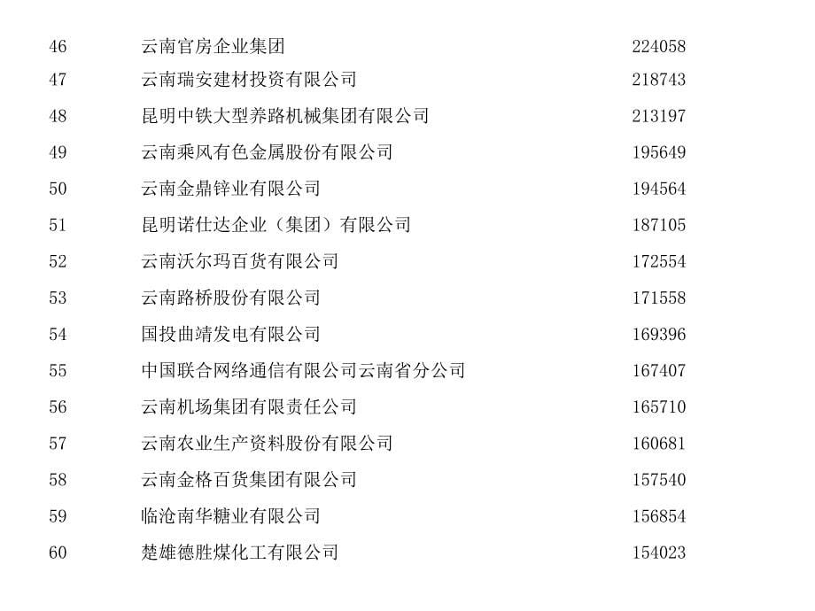 云南省100强企业排名_第5页