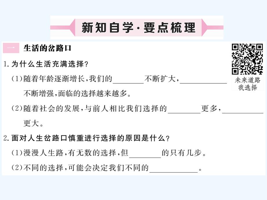 人教版九年级政治（课件）10.第3课时  未来道路我选择作业课件_第2页