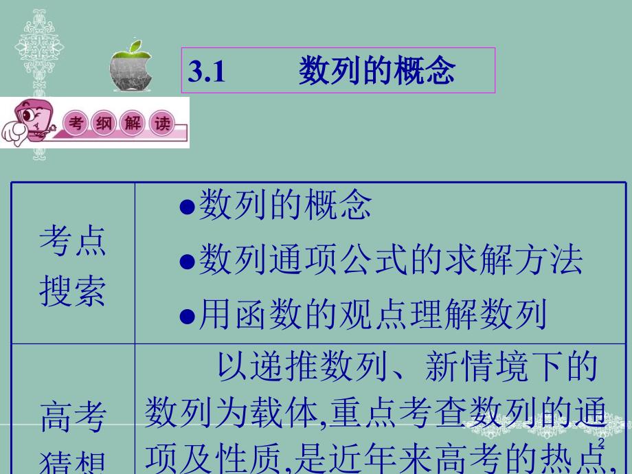 数列2013届高考文科数学第一轮考点总复习_第2页