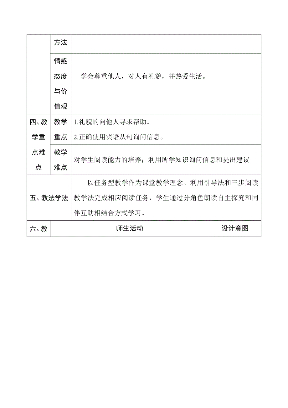 人教版九年级英语全册教案：unit3 could you please tell me where the restrooms are   3_第2页