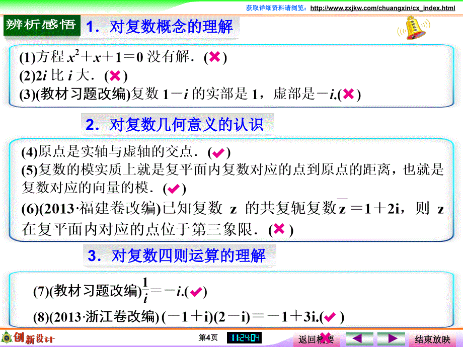 2015创新设计(高中理科数学)第5讲复数_第4页