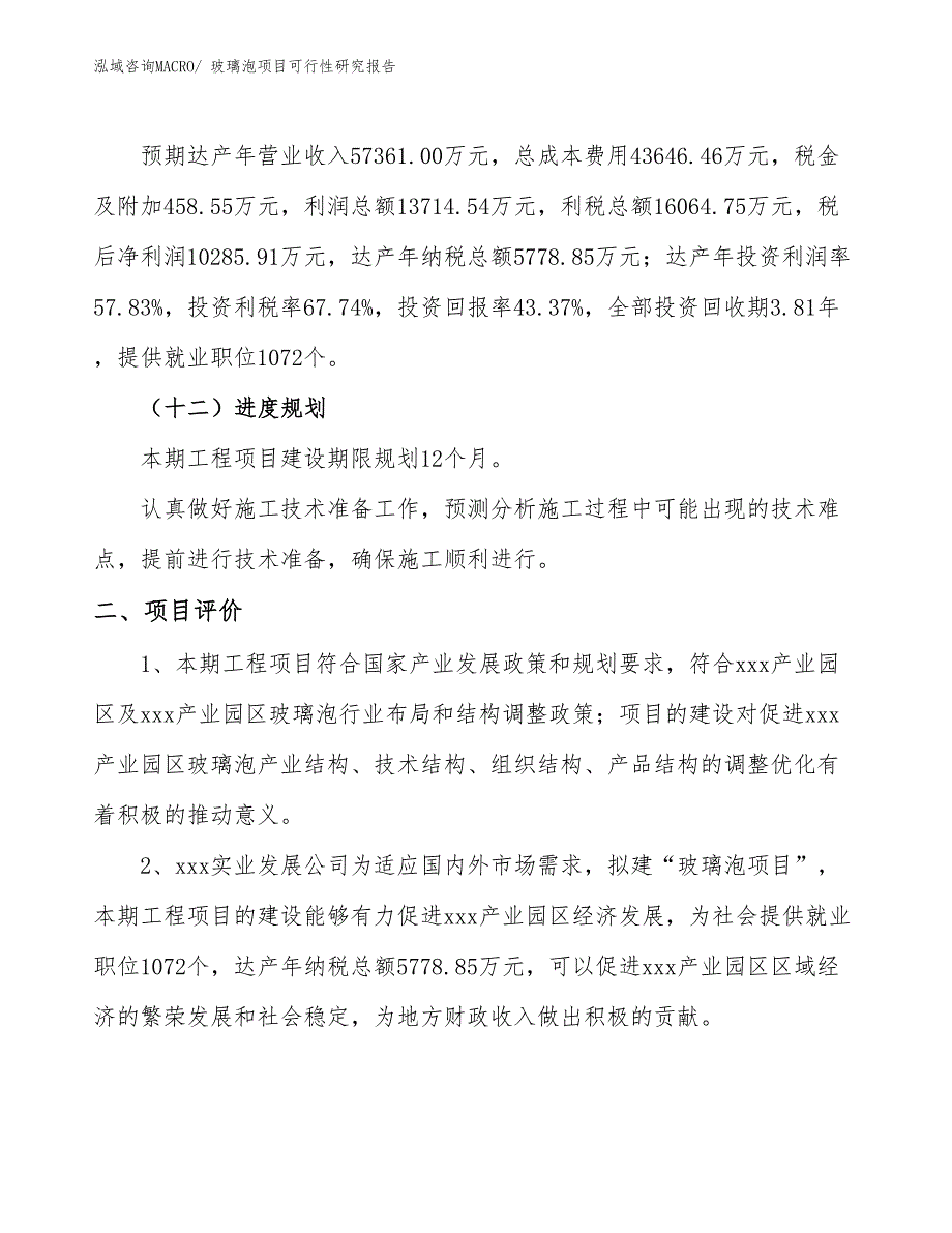 玻璃泡项目可行性研究报告_第3页