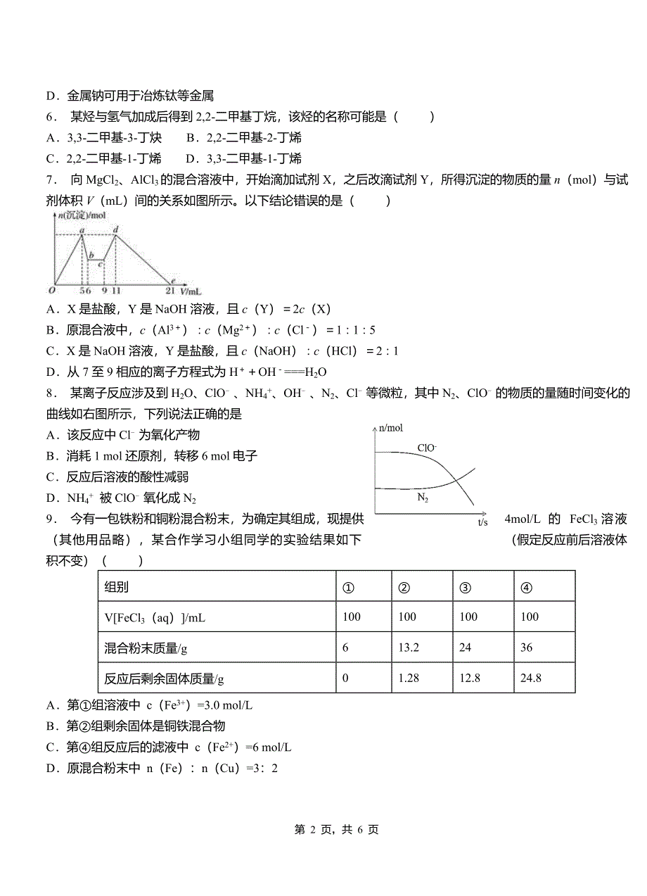 沁水县高中2018-2019学年高二9月月考化学试题解析_第2页