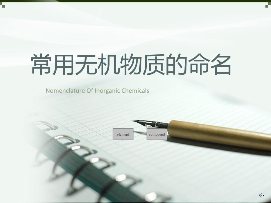 《常用无机物命名》ppt课件_第1页