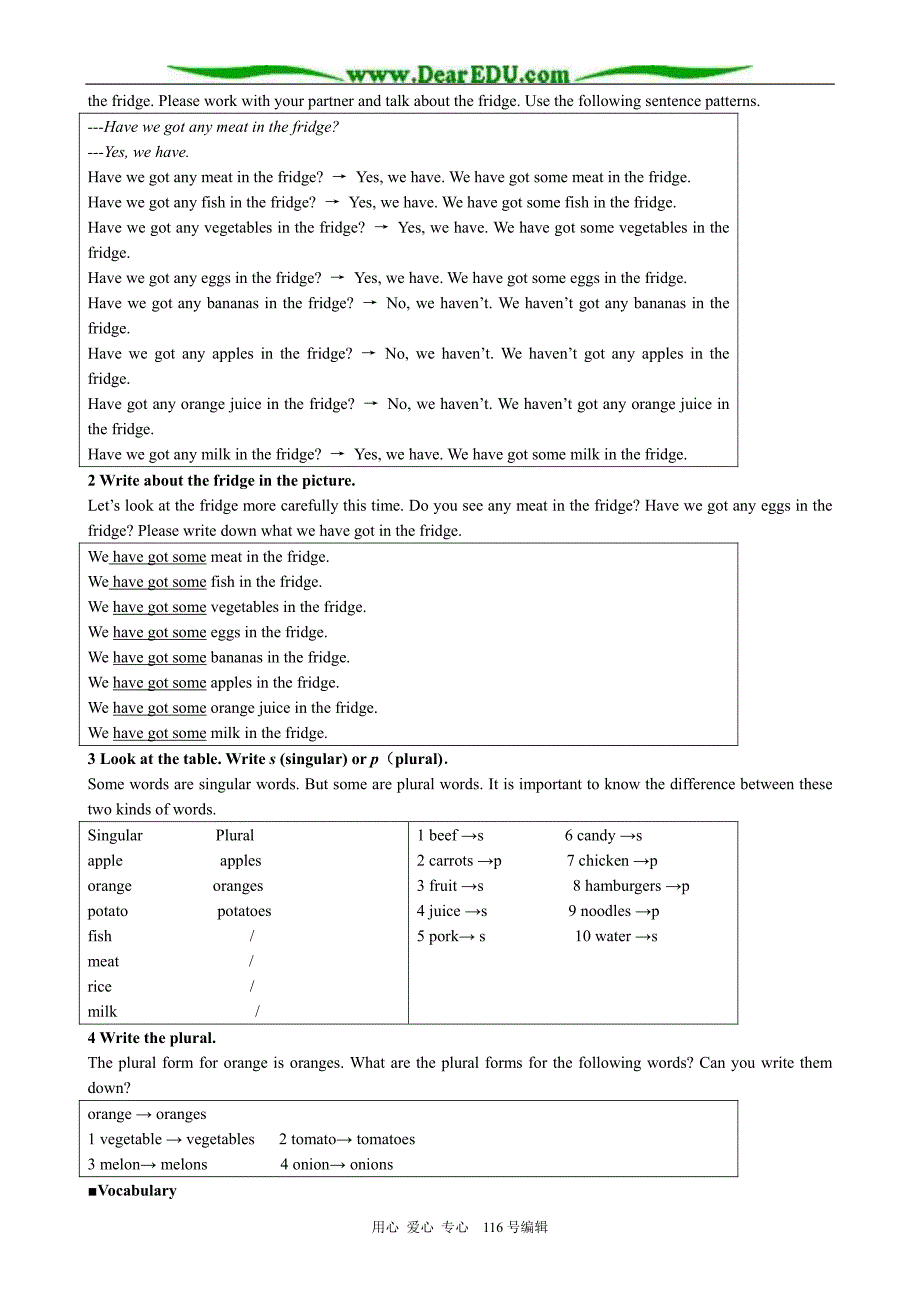 七年级英语module5 unit3教案 外研社_第2页