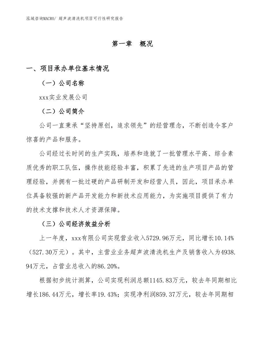 超声波清洗机项目可行性研究报告_第3页