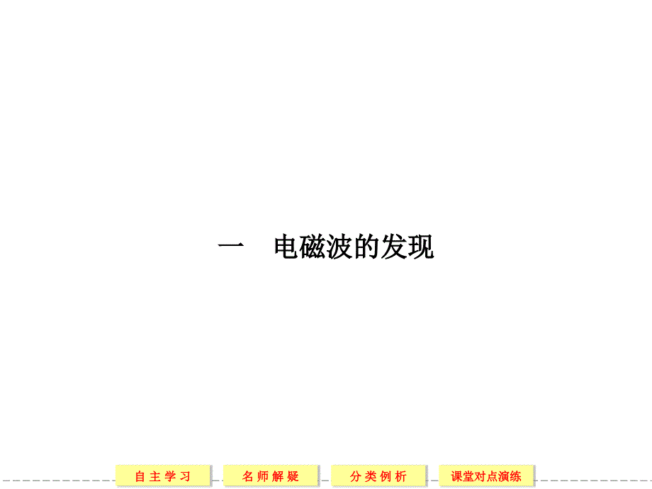 2013-2014版高中物理选修1-1(人教版)同步课堂配套课件4-1电磁波的发现_第2页