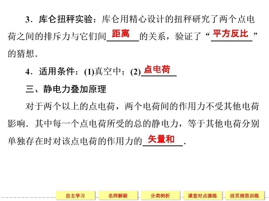 2013-2014学年高中物理鲁科版选修3-1第1章1-2静电力库仑定律_第5页