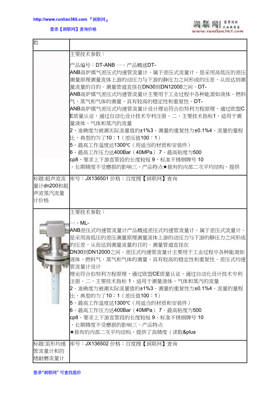 katronic超声波流量计和fluxus超声波流量计价格_第4页