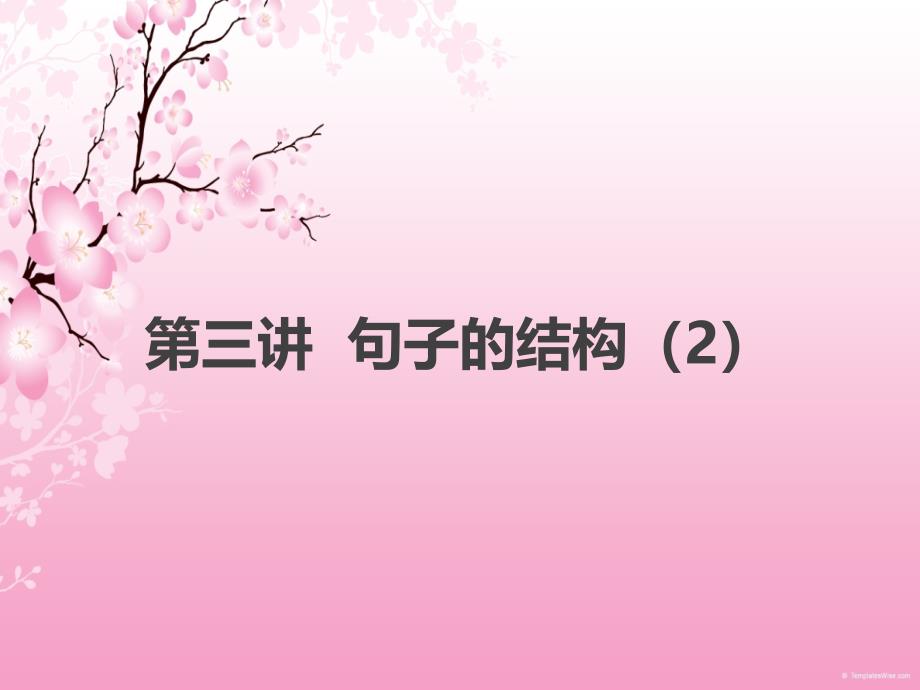 《句子的结构》ppt课件_第1页