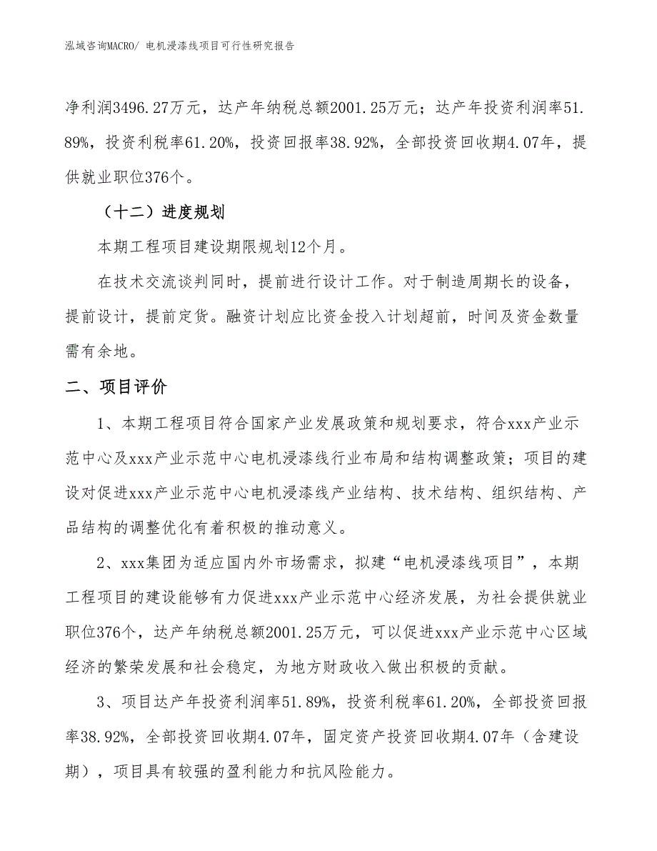 电机浸漆线项目可行性研究报告_第3页