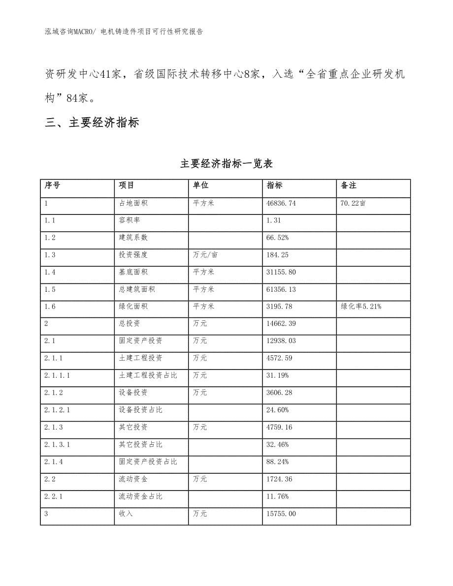 电机铸造件项目可行性研究报告_第5页