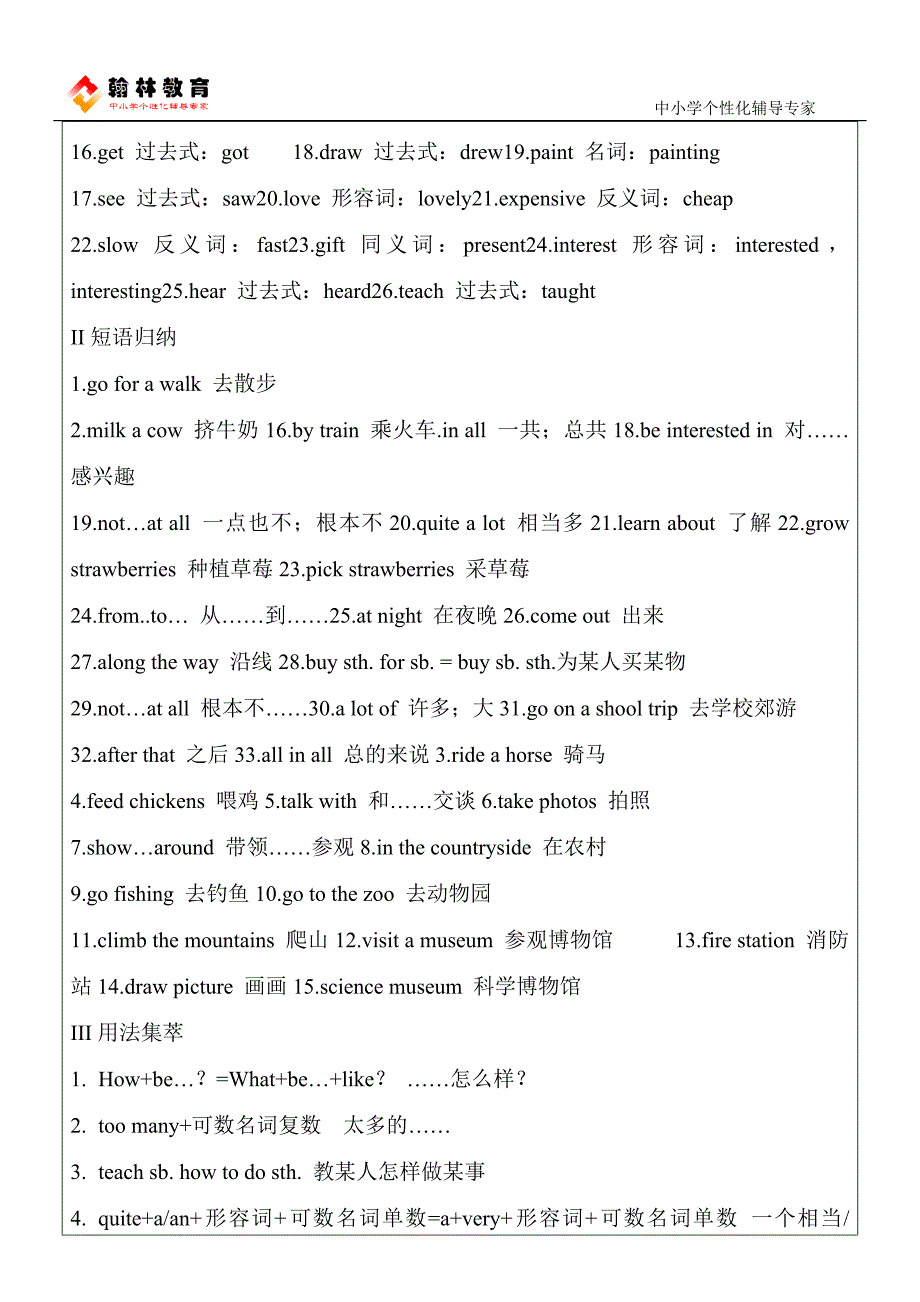 七年级英语下册第11单元复习教案_第2页