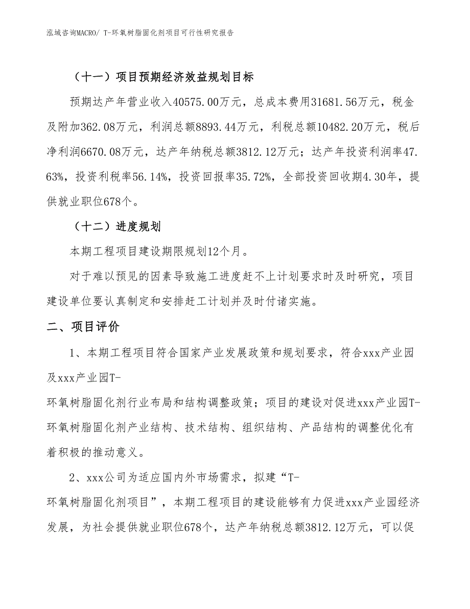 T-环氧树脂固化剂项目可行性研究报告_第3页