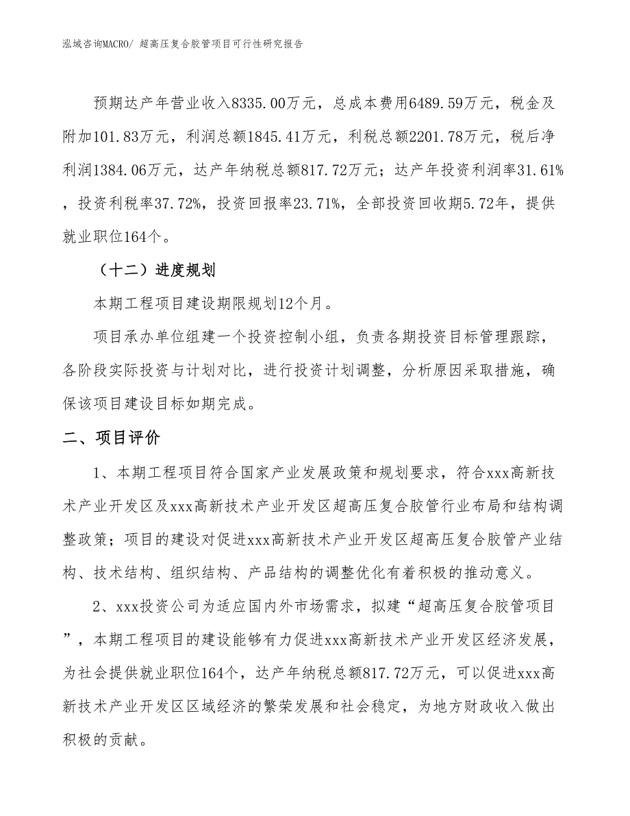 超高压复合胶管项目可行性研究报告_第3页