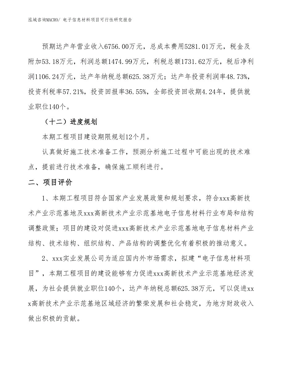 电子信息材料项目可行性研究报告_第3页