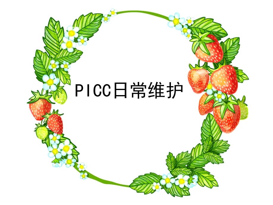 PICC日常护理分解_第1页