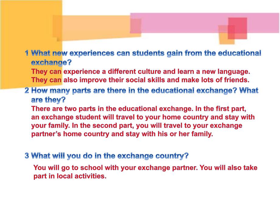 牛津深圳版英语八上unit 5《educational exchanges》（period 5）ppt课件_第3页