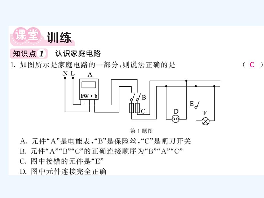 教科版物理九年级下册9.2《家庭电路》ppt课件3_第2页