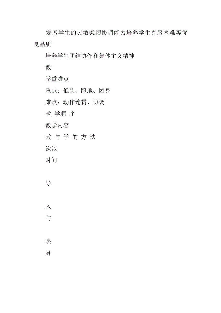 小学四年级体育公开课《蹲撑前滚翻起立》教学设计.doc_第2页