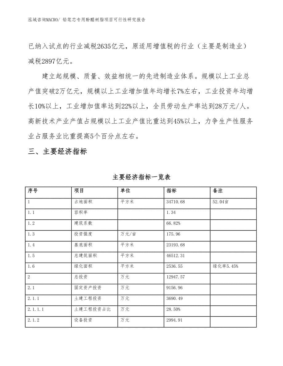 铅笔芯专用酚醛树脂项目可行性研究报告_第5页