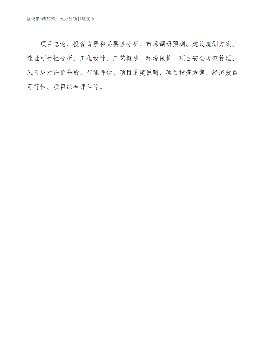 大力钳项目建议书(46亩，投资12700万元）_第2页