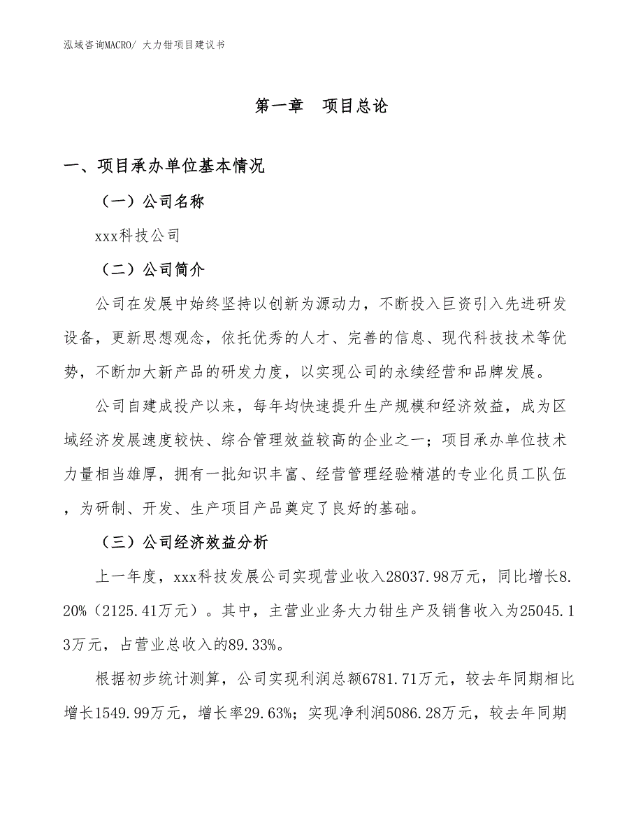 大力钳项目建议书(46亩，投资12700万元）_第3页