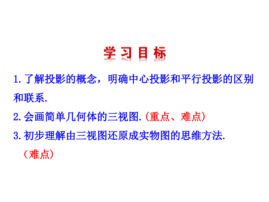 中心投影与平行投影空间几何体的三视图_第4页