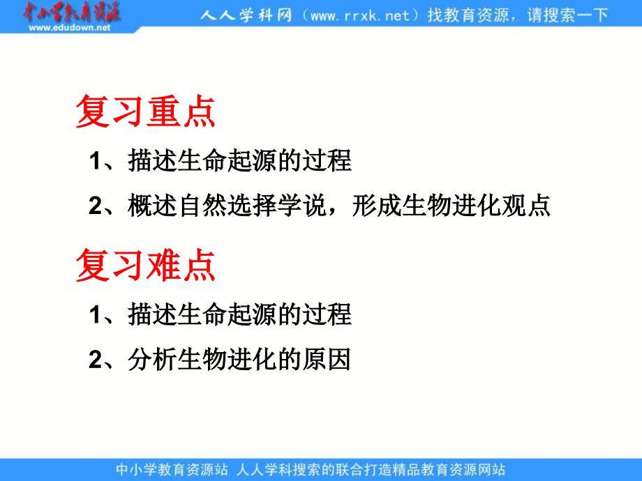 人教版生物八下《地球上生命的起源》ppt课件2_第3页