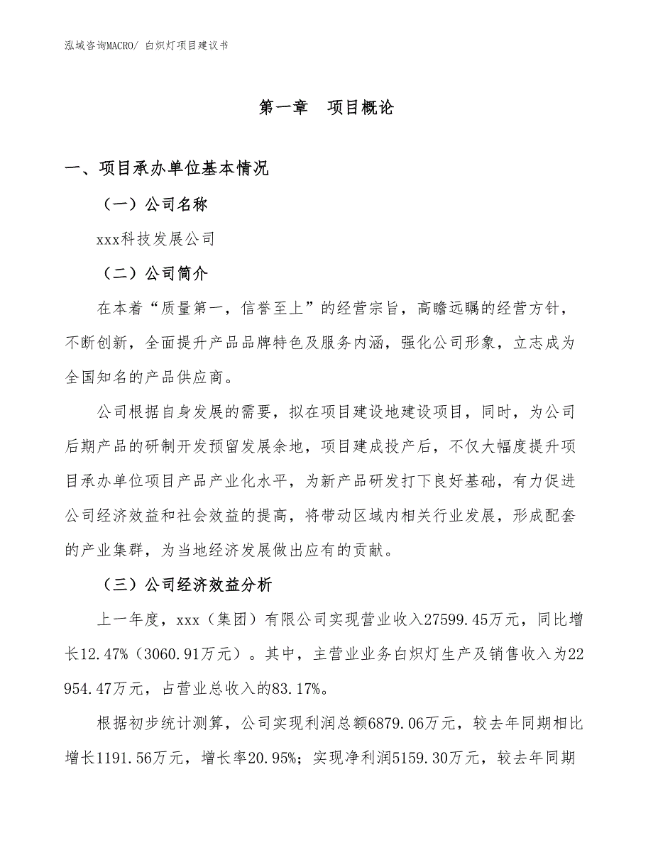 白炽灯项目建议书(59亩，投资14800万元）_第2页