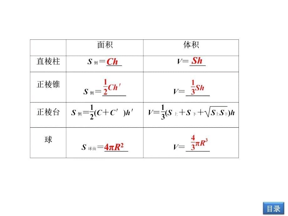 课时空间几何体的表面积和体积_第5页