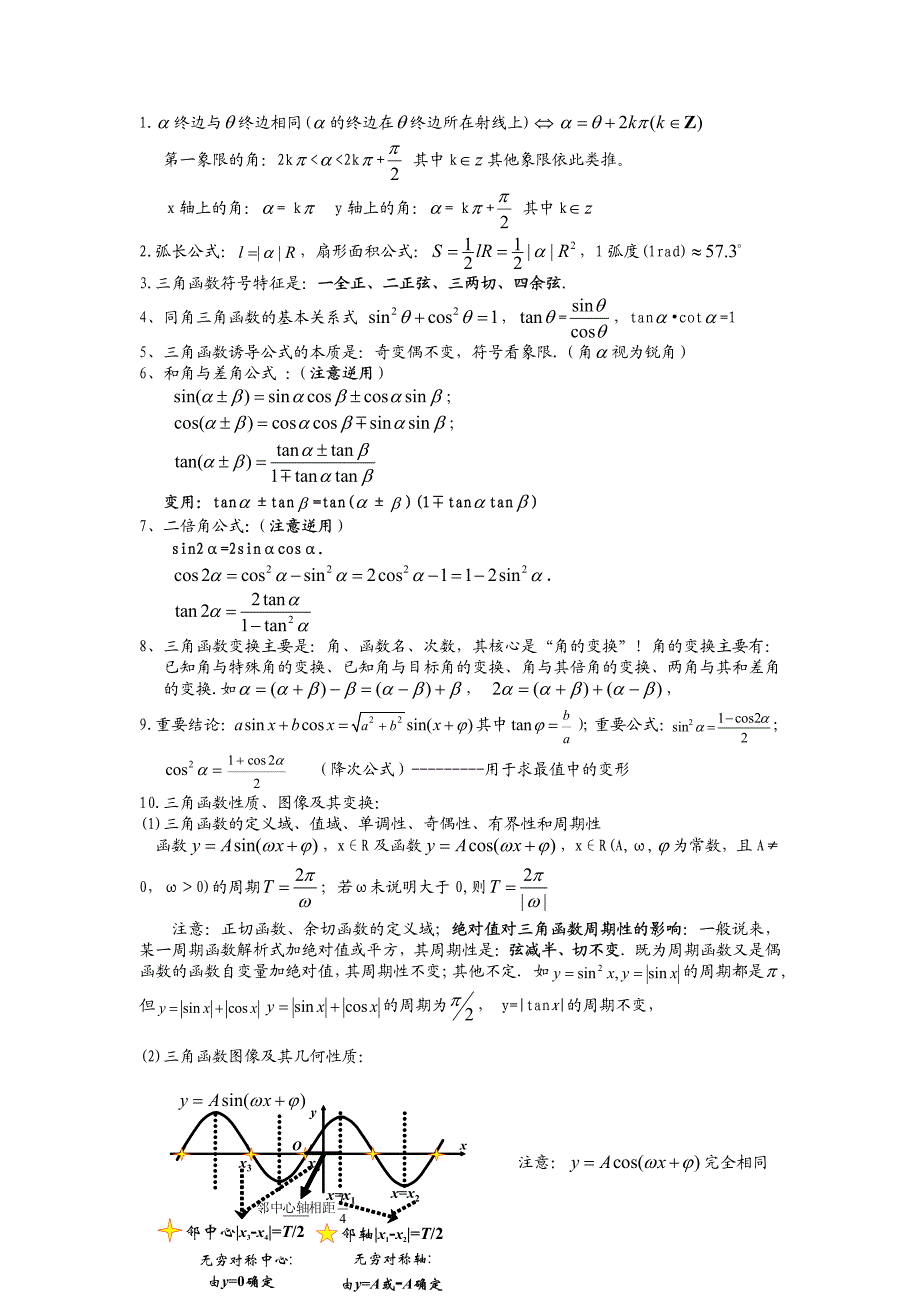 高中数学(理科)知识点总结_第4页