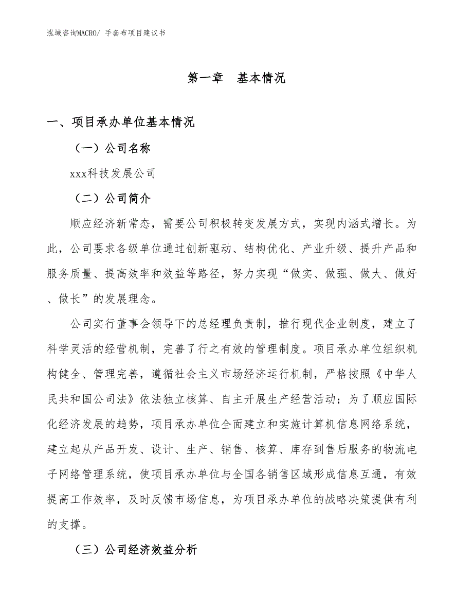 手套布项目建议书(57亩，投资11500万元）_第3页