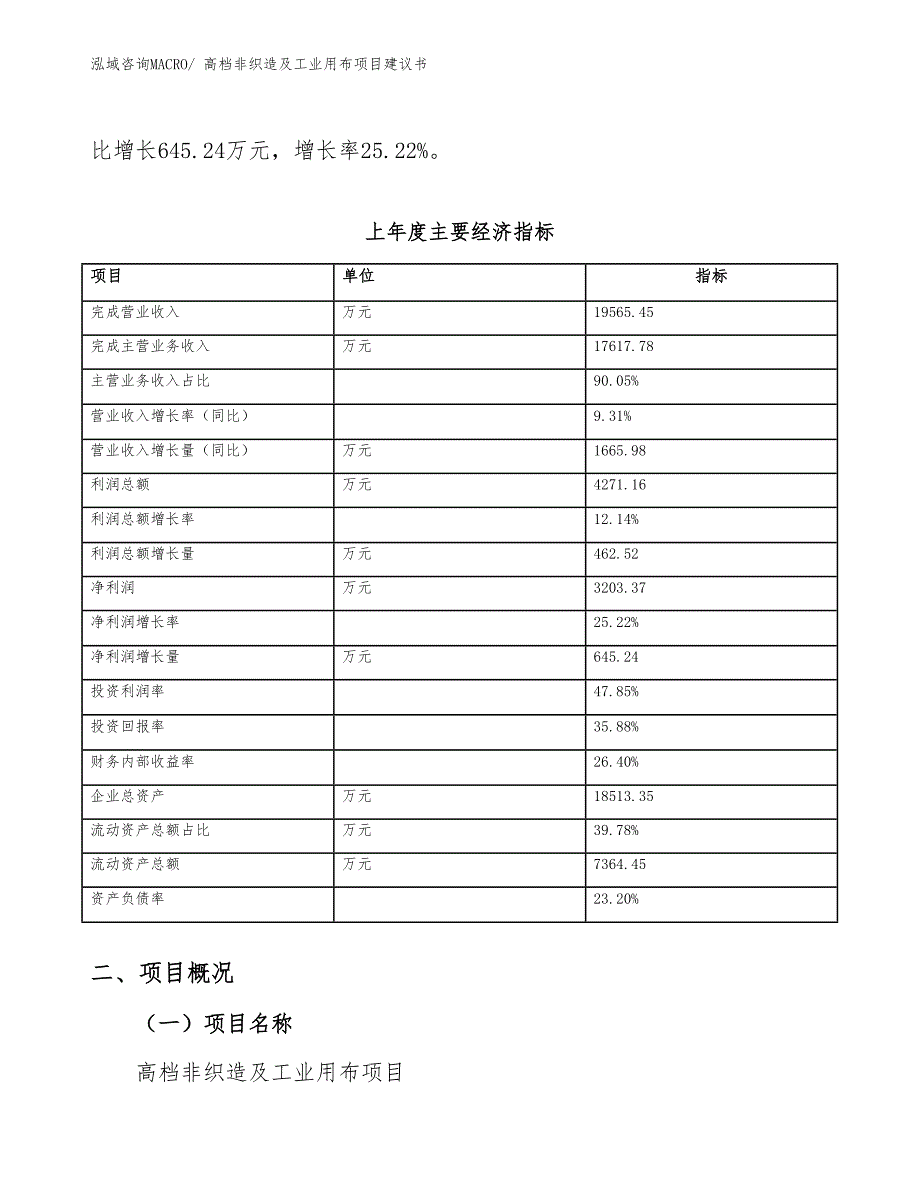 高档非织造及工业用布项目建议书(44亩，投资11000万元）_第4页