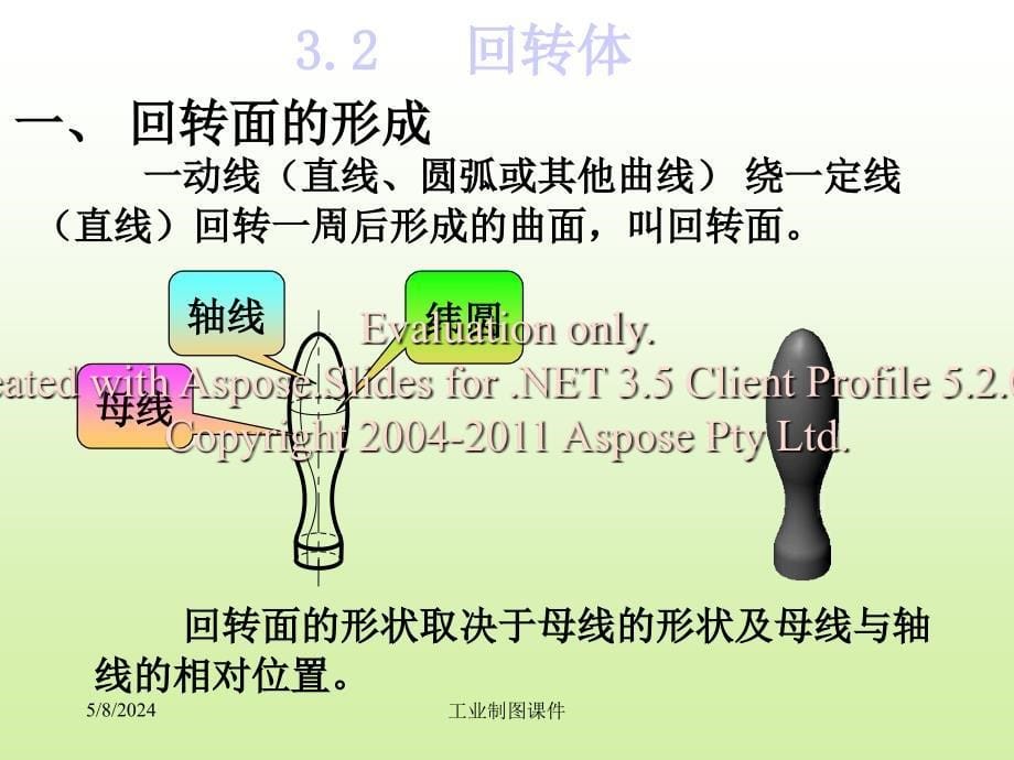 立体的投影(2-1)-曲面立体--圆柱--最好用的工程制图课件_第5页