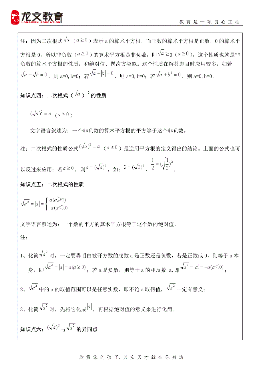 二次根式知识点总结及应用教案_第2页