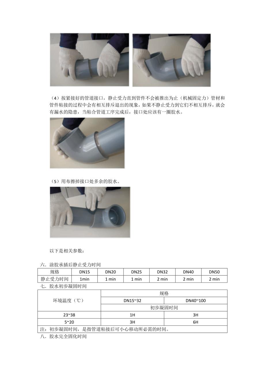 UPVC水管连接规范和注意事项_第3页